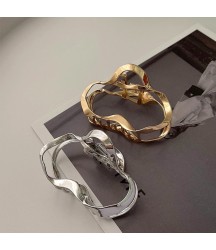 Irregular Line Metal Hairpin Female Back Head Grabbing Clip 10 Pack Wholesale